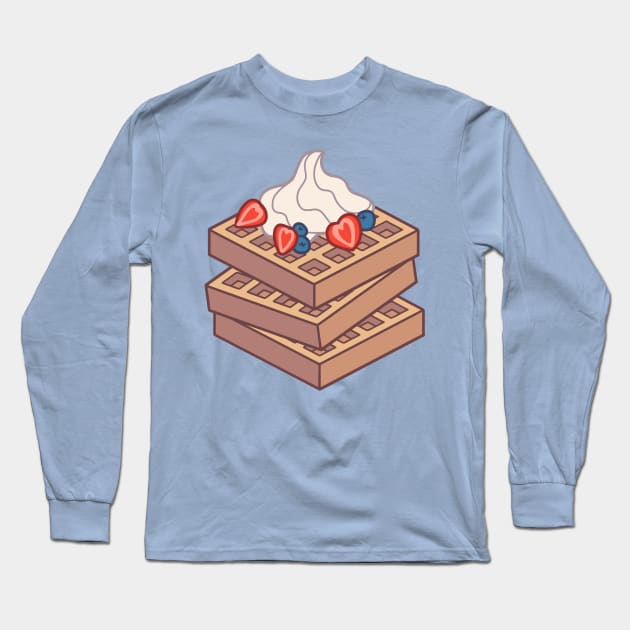 Waffles Long Sleeve T-Shirt by Abbilaura